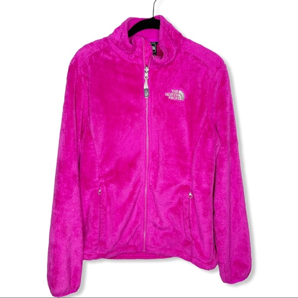 The North Face Jackets & Blazers - NORTH FACE / Osito hot pink fuzzy full zip jacket